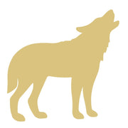Basic Shape Wolf MDF Cutout Howling Silhouette - Unfinished For DIY
