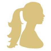 Basic Shape Girl MDF Cutout Silhouette - Unfinished For DIY
