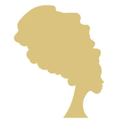 Basic Shape Woman MDF Cutout Elegant Silhouette - Unfinished For DIY