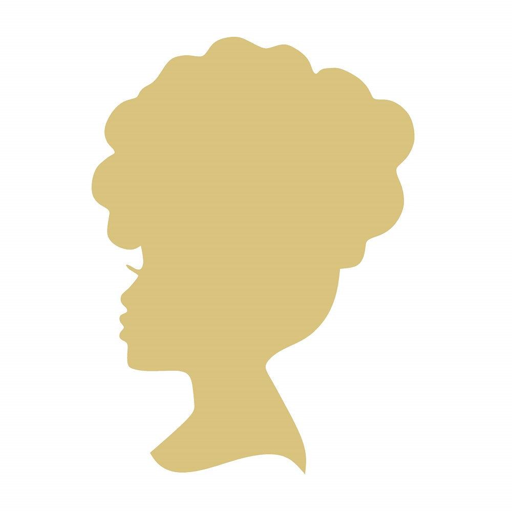 Basic Shape Woman Silhouette MDF Cutout Profile - Unfinished For DIY