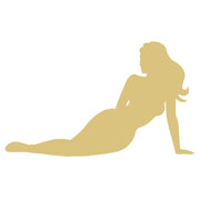 Basic Shape Silhouette MDF Cutout Reclining Woman - Unfinished For DIY