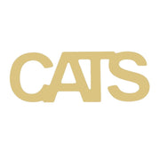 Basic Shape Word MDF Cutout Cats - Unfinished For DIY