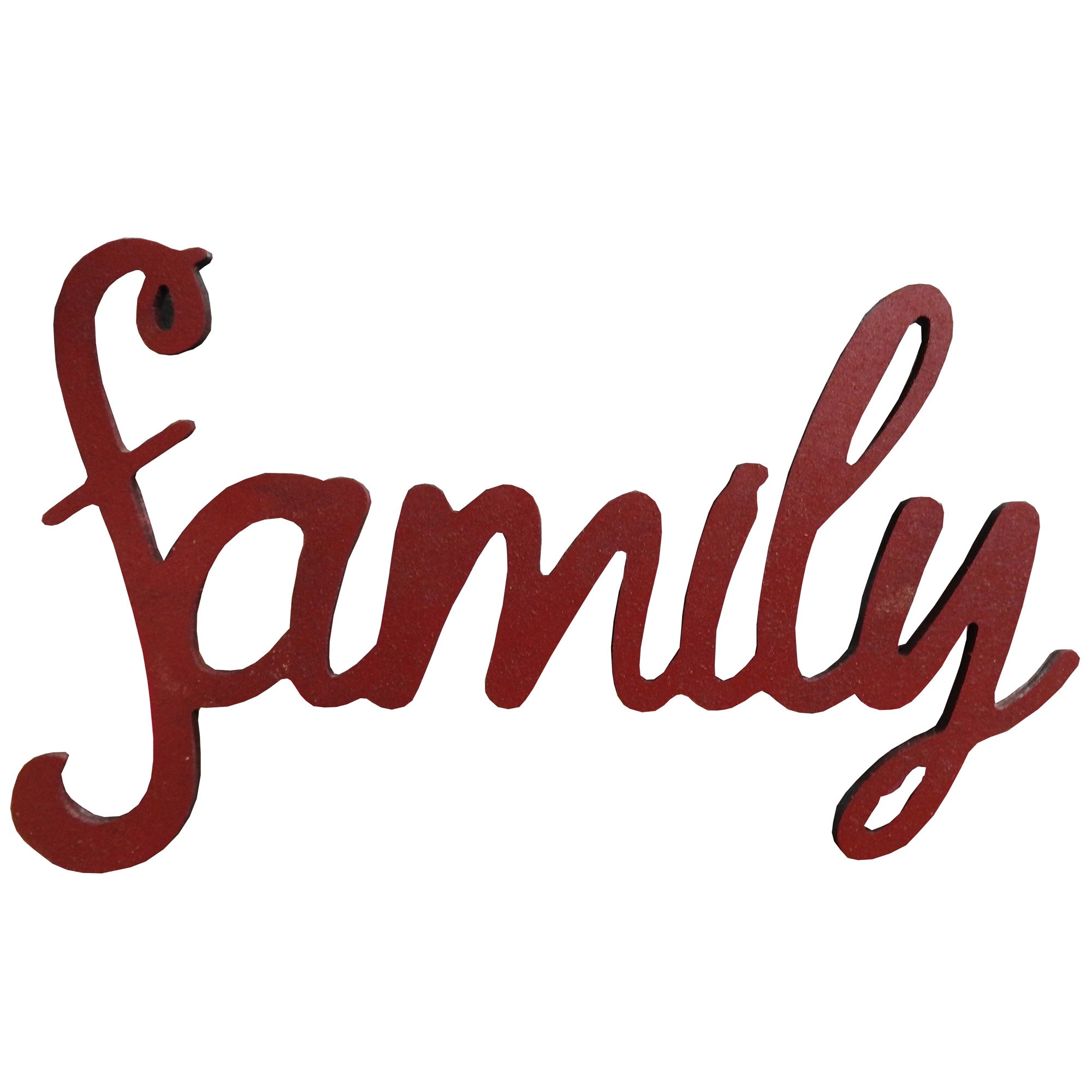 Basic Shape Script MDF Cutout Family Style 4 - Unfinished For DIY