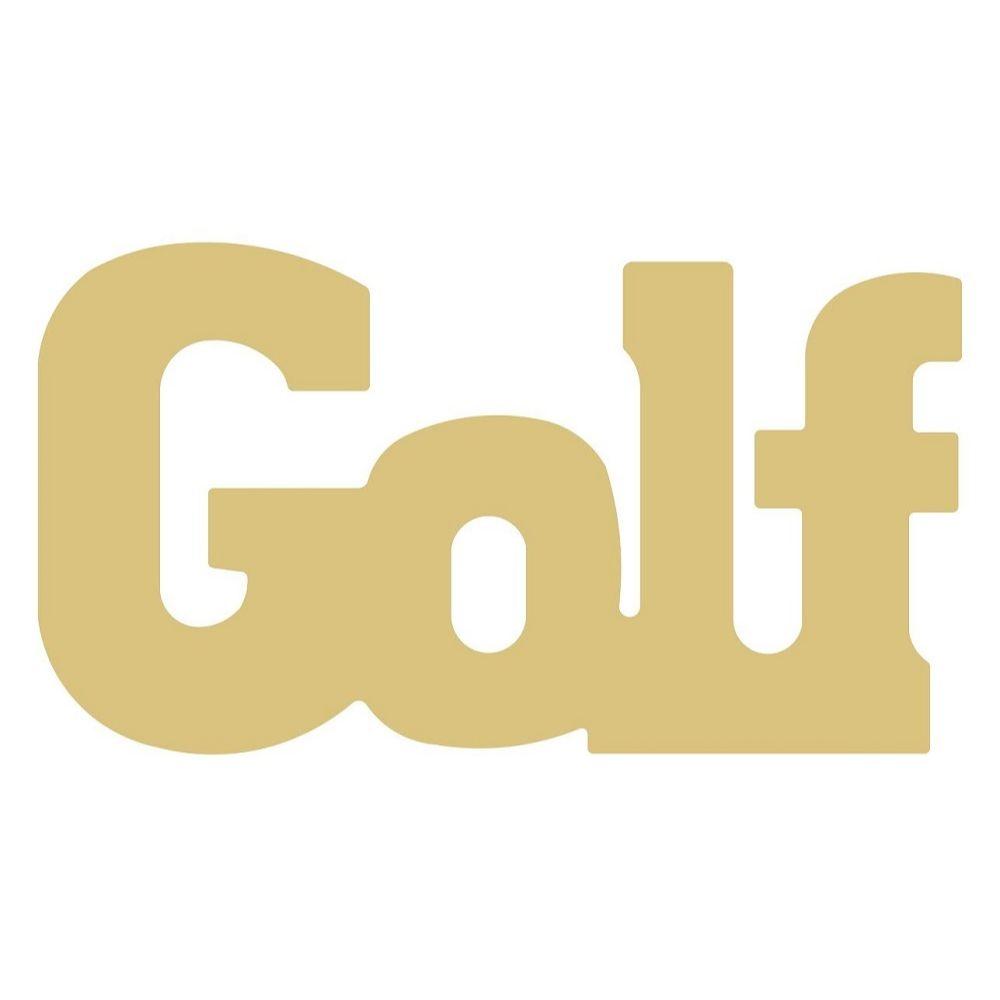 Basic Shape Word MDF Cutout Golf - Unfinished For DIY