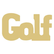 Basic Shape Word MDF Cutout Golf - Unfinished For DIY