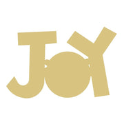 Basic Shape Joy MDF Cutout Joy Word - Unfinished For DIY
