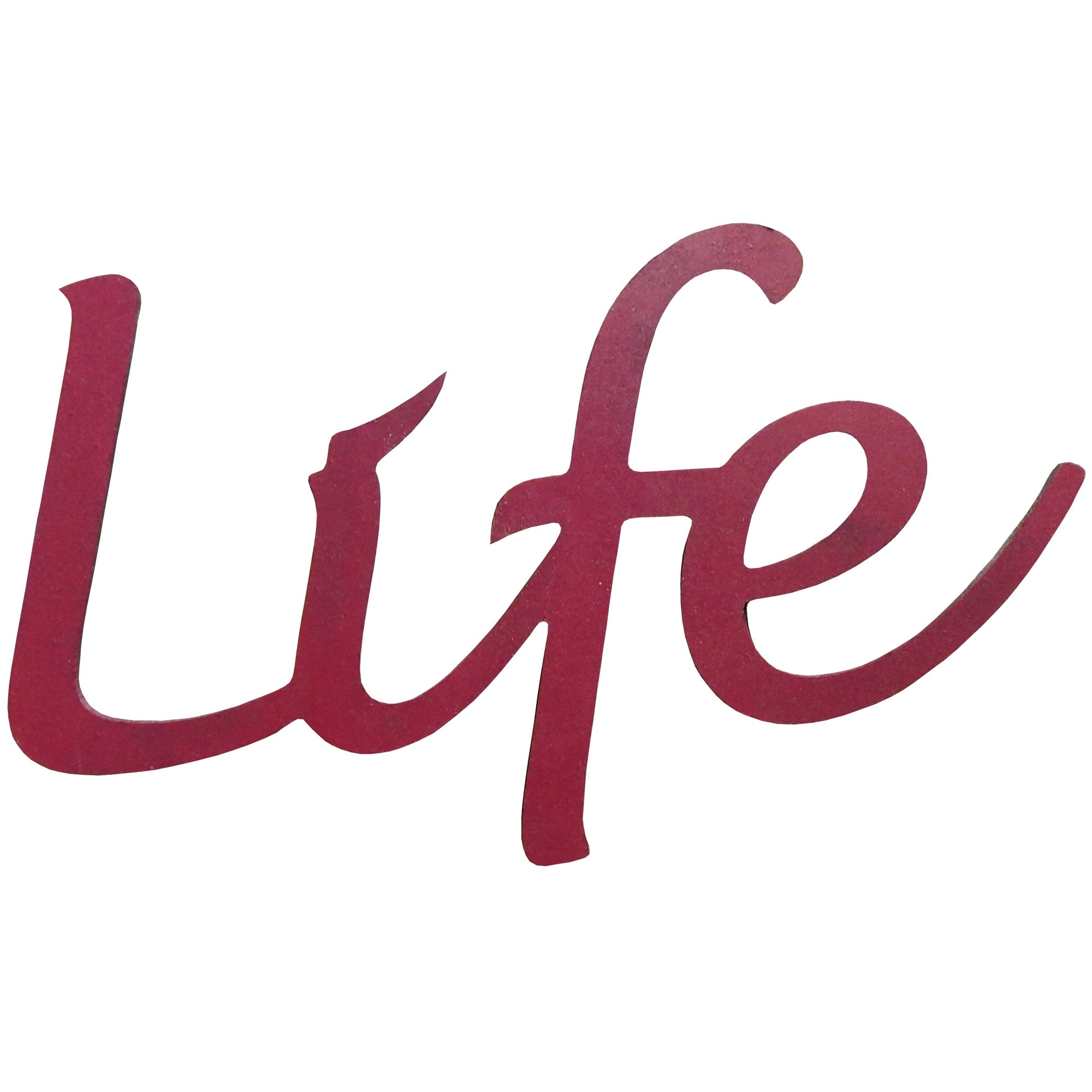 Basic Shape Word MDF Cutout Life - Unfinished For DIY