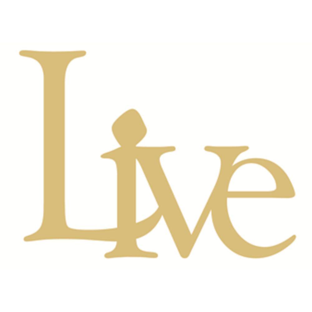 Basic Shape Word MDF Cutout Live Script - Unfinished For DIY