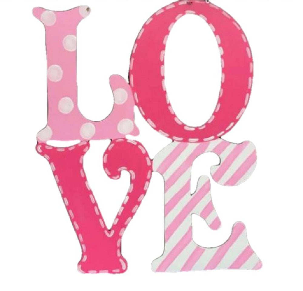 Basic Shape Love MDF Cutout Slanted O - Unfinished For DIY