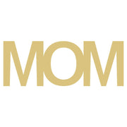 Basic Shape Word MDF Cutout MOM Style 2 - Unfinished For DIY