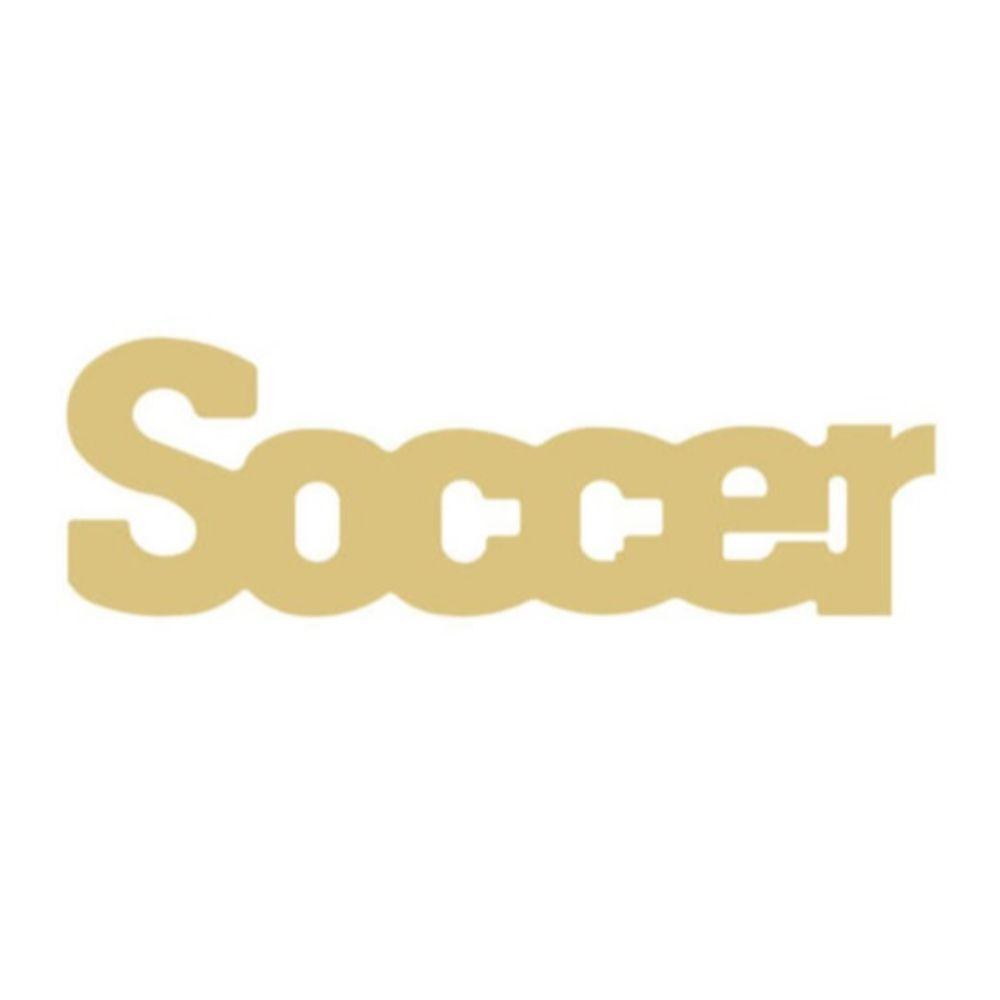 Basic Shape Word MDF Cutout Soccer - Unfinished For DIY