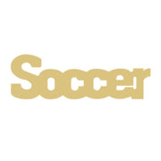 Basic Shape Word MDF Cutout Soccer - Unfinished For DIY