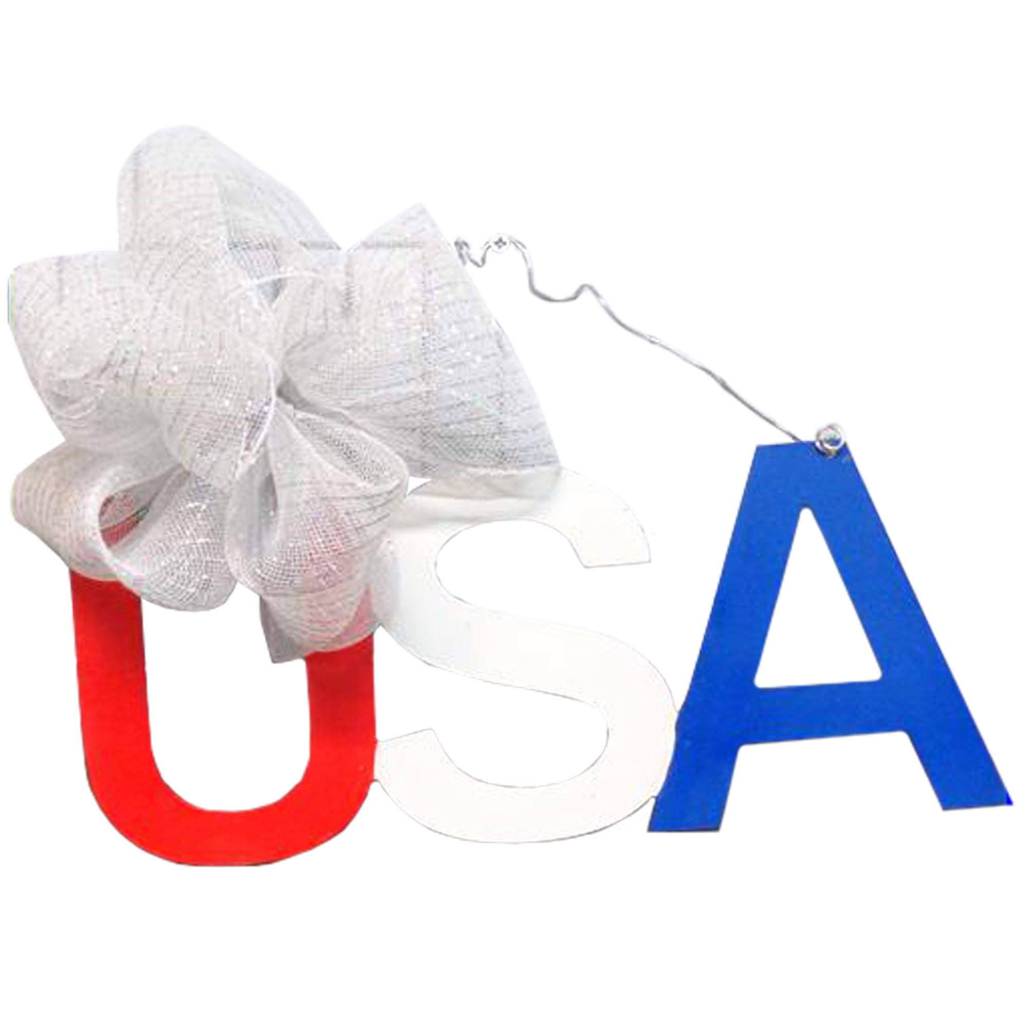 Basic Shape Word MDF Cutout USA - Unfinished For DIY