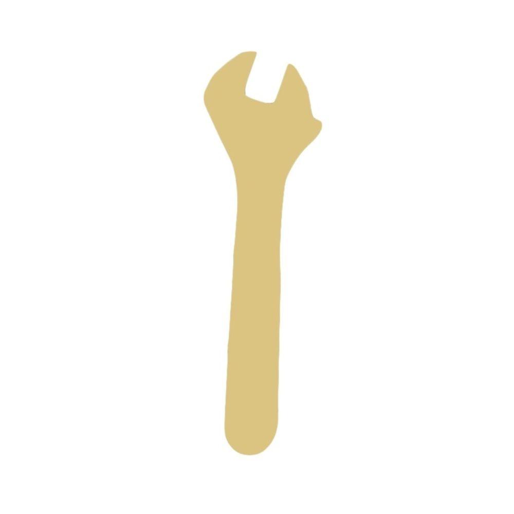 Basic Shape Wrench MDF Cutout Tool Silhouette - Unfinished For DIY