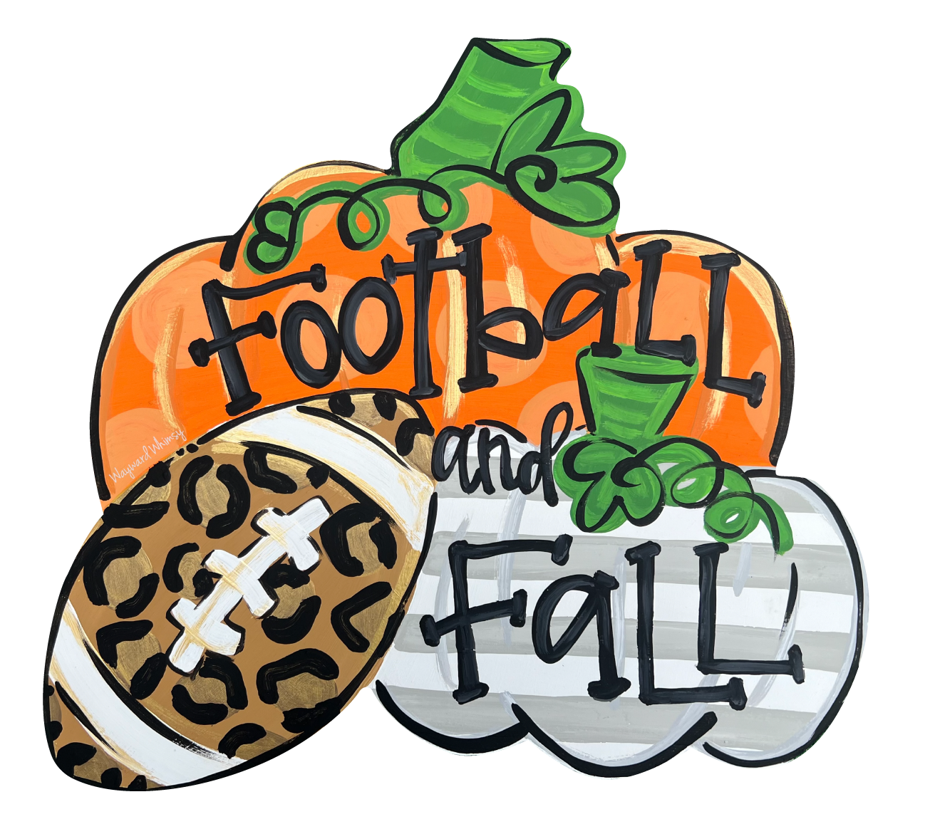 WAYWARD WHIMSY PUMPKINS AND FOOTBALL