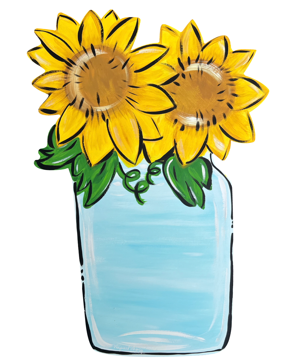 WAYWARD WHIMSY SUNFLOWERS IN VASE