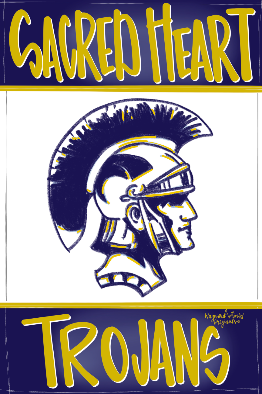 WAYWARD WHIMSY SACRED HEART TROJANS