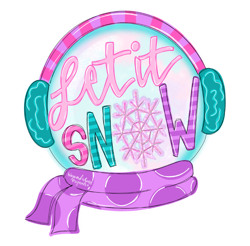WAYWARD WHIMSY LET IT SNOW SNOWGLOBE