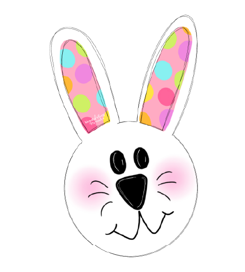 WAYWARD WHIMSY BUNNY WITH COLORFUL EARS