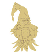 Design By Line Scarecrow MDF Cutout Sunflower Embellished - Unfinished For DIY