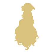 Basic Shape Gnome Head MDF Cutout Bearded Silhouette - Unfinished For DIY