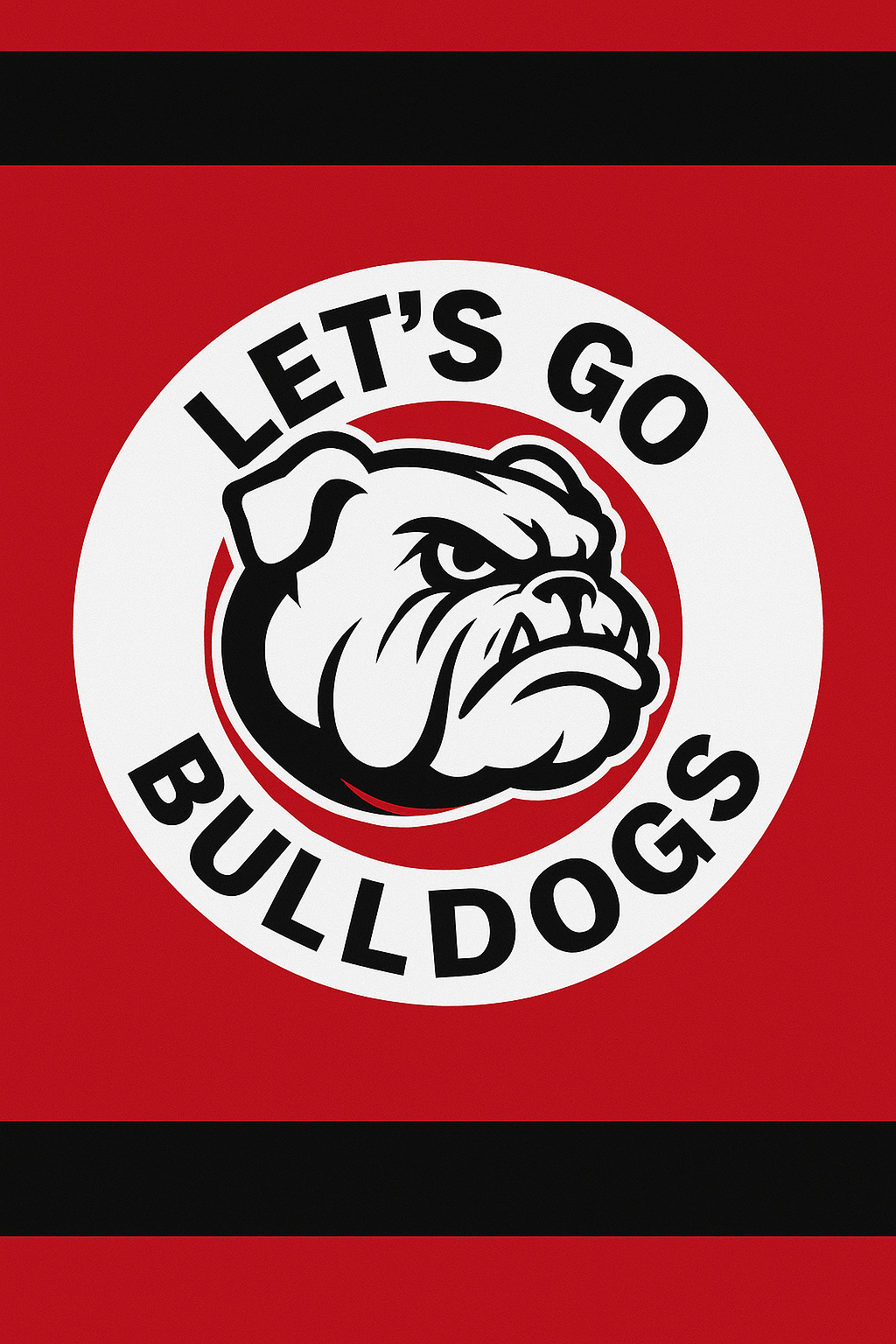 YARD CREATIONS LETS GO BULLDOGS