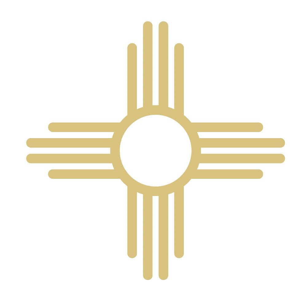 Basic Shape Sun Cross MDF Cutout Zia Symbol - Unfinished For DIY