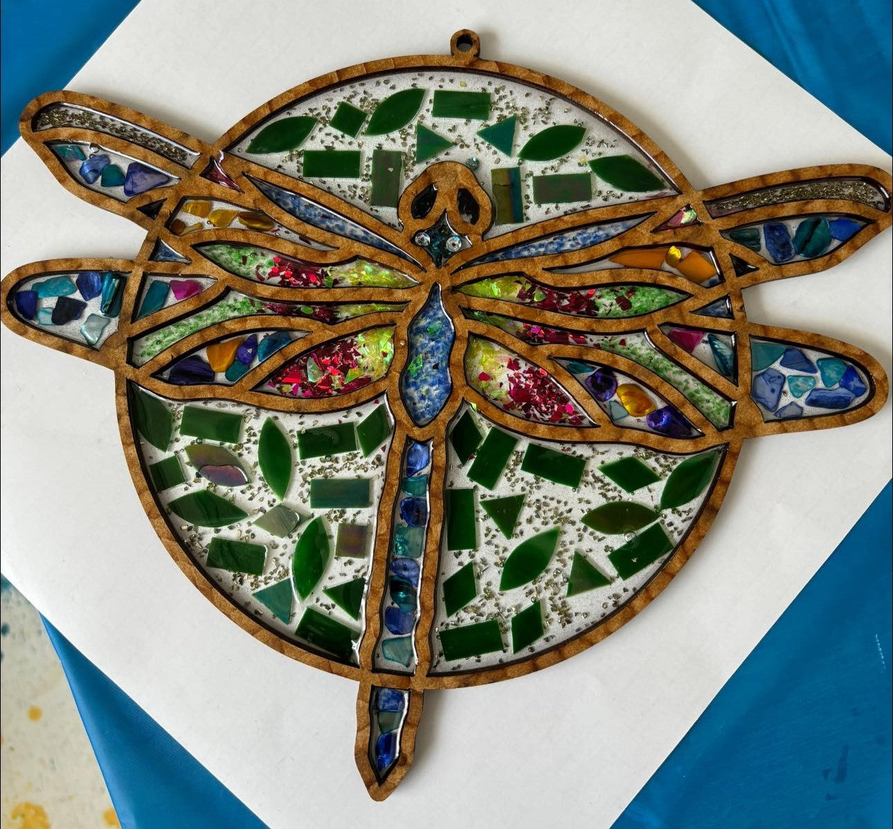 Laser Cut Dragonfly Unfinished Wood Cutout Style 4 Art 1