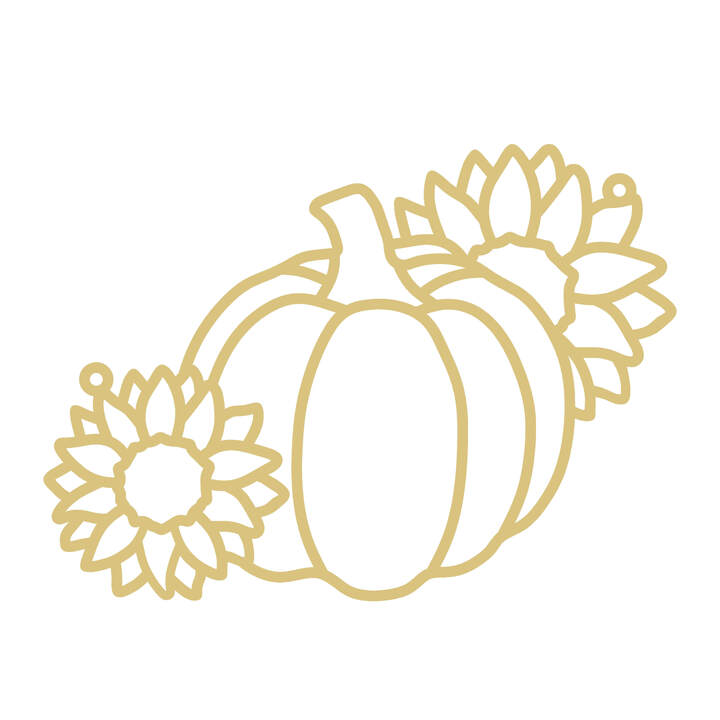 Pumpkin Unfinished Faux Stained-Glass Frame – Cute Pumpkin Design for DIY Arts & Crafts Suncatcher | No Sanding Required | 1/4" Smooth MDF Cutout | Laser Cut Window or Shelf Décor | Glass Filler Art, Resin & Crushed Glass Art Project