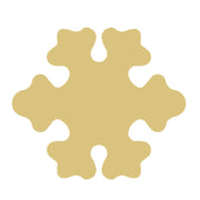 Basic Shape Snowflake MDF Cutout Winter Decor Style 1 - Unfinished For DIY