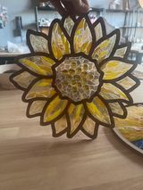 Laser Cut Sunflower Unfinished Wood Cutout Style 8 Art 1