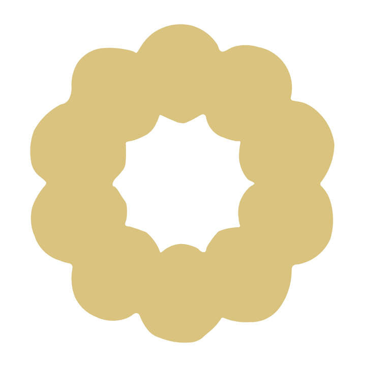 Basic Shape Wreath MDF Cutout Holiday - Unfinished For DIY