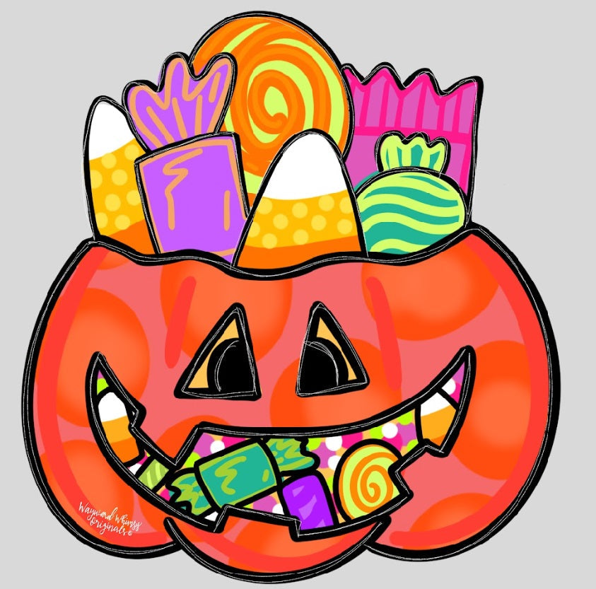 WAYWARD WHIMSY PUMPKIN WITH CANDY