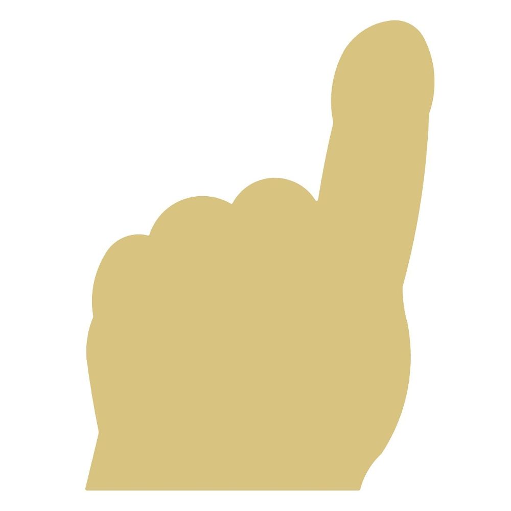  #1 Fan Hand Cutout