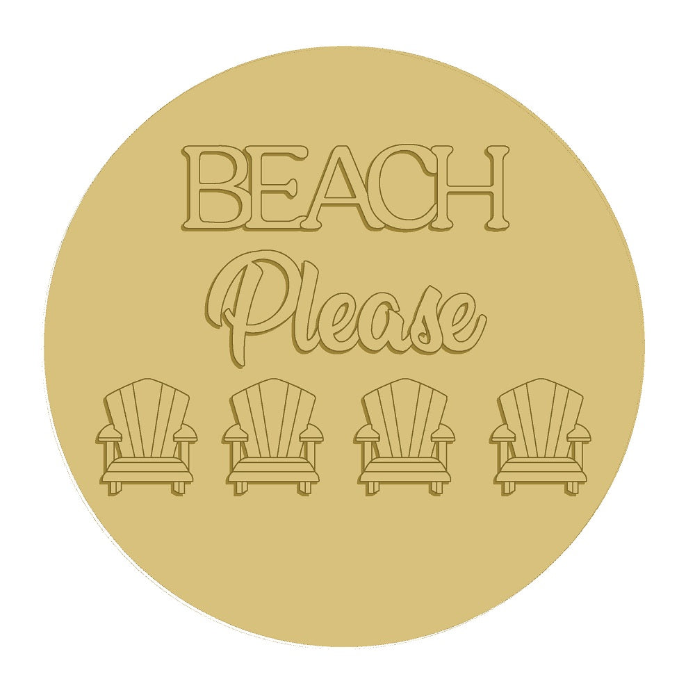 3D-BEACH-PLEASE UNFINISHED WOOD CUTOUT STYLE 1-A1