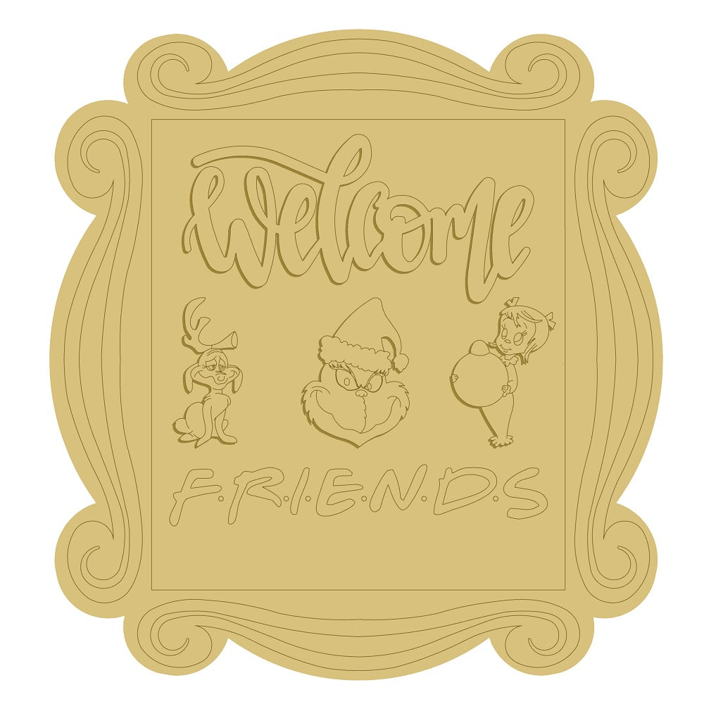 3D-DL-FRIENDS UNFINISHED WOOD CUTOUT STYLE-1-A5