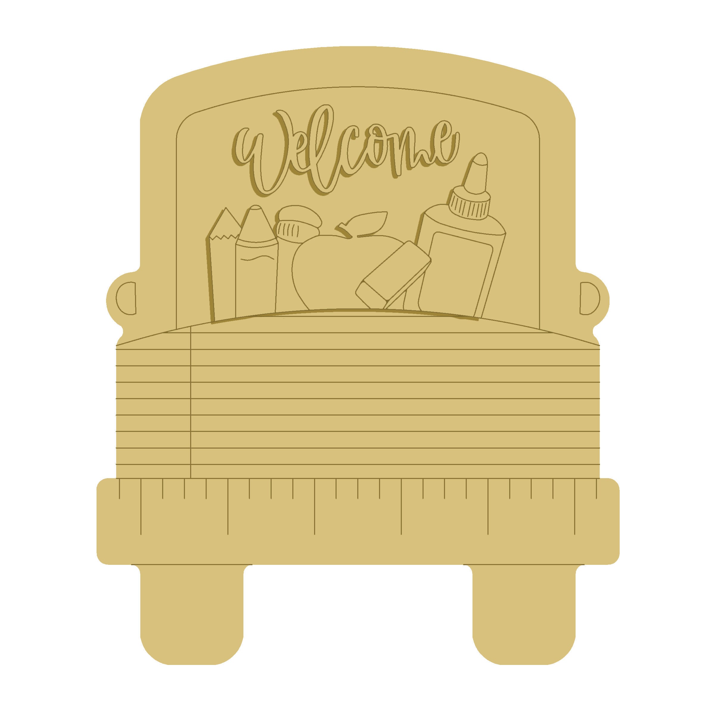 3D-DL-TRUCK UNFINISHED WOOD CUTOUT STYLE 9-A1