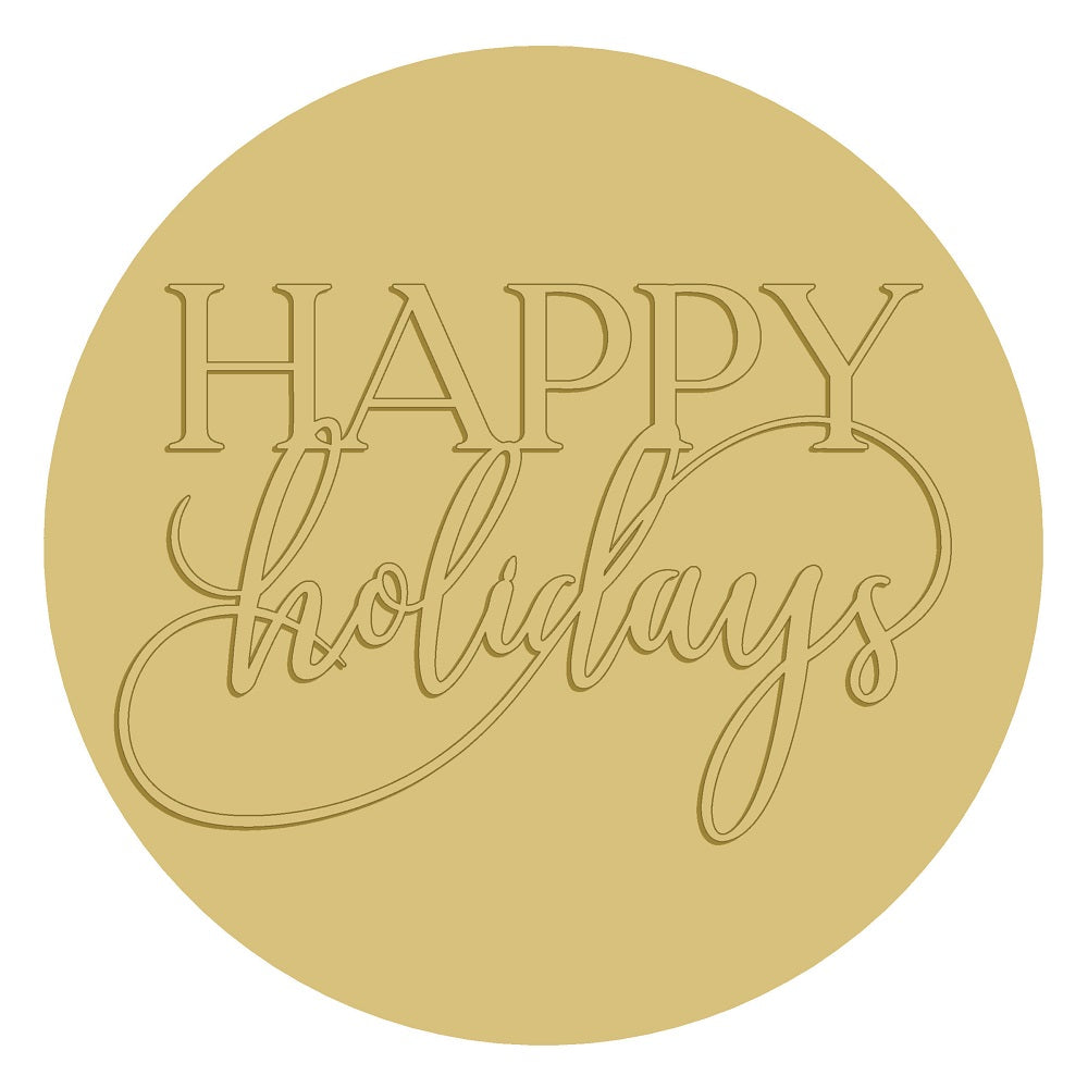 3D-HAPPY-HOLIDAYS UNFINISHED WOOD CUTOUT STYLE 2-A1