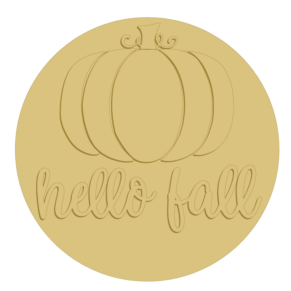 3D-HELLO-FALL UNFINISHED WOOD CUTOUT STYLE 1-A1
