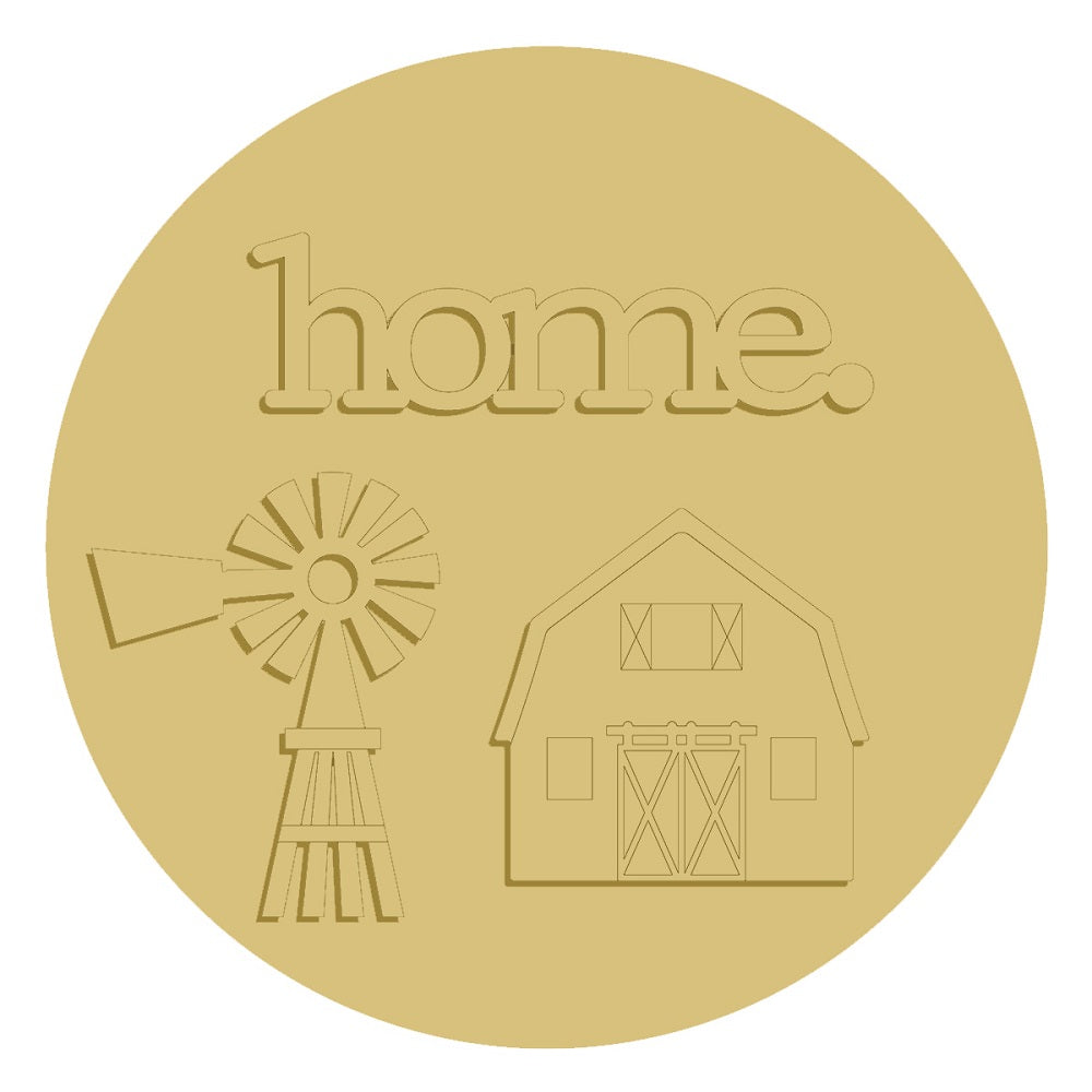 3D-HOME-FARM UNFINISHED WOOD CUTOUT STYLE 1-A1