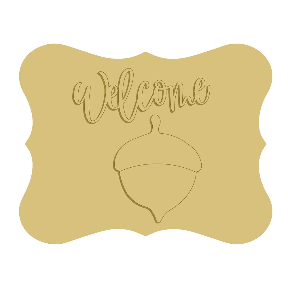 3D-PLAQUE UNFINISHED WOOD CUTOUT STYLE 37-A3