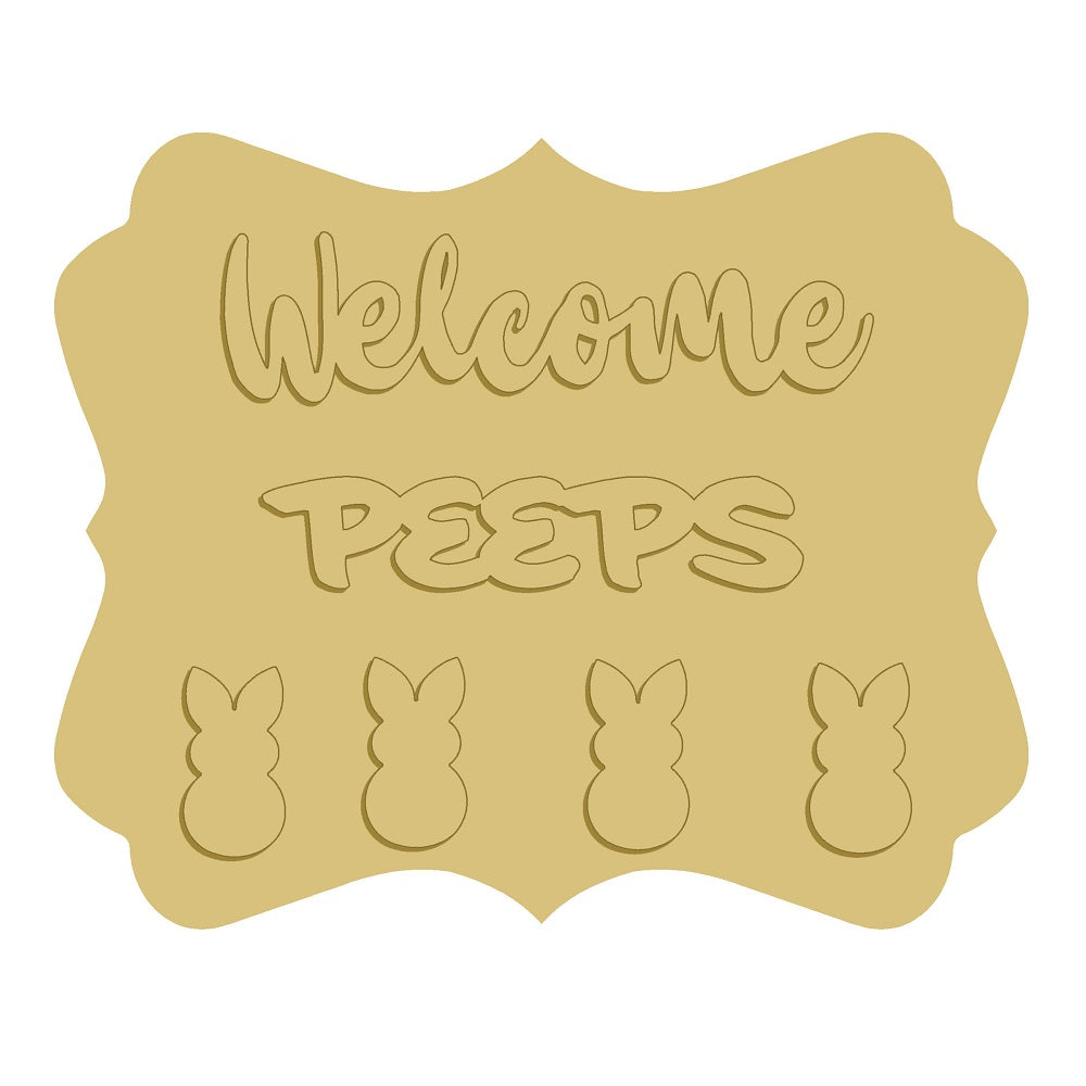 3D-PLAQUE UNFINISHED WOOD CUTOUT STYLE-7-A3