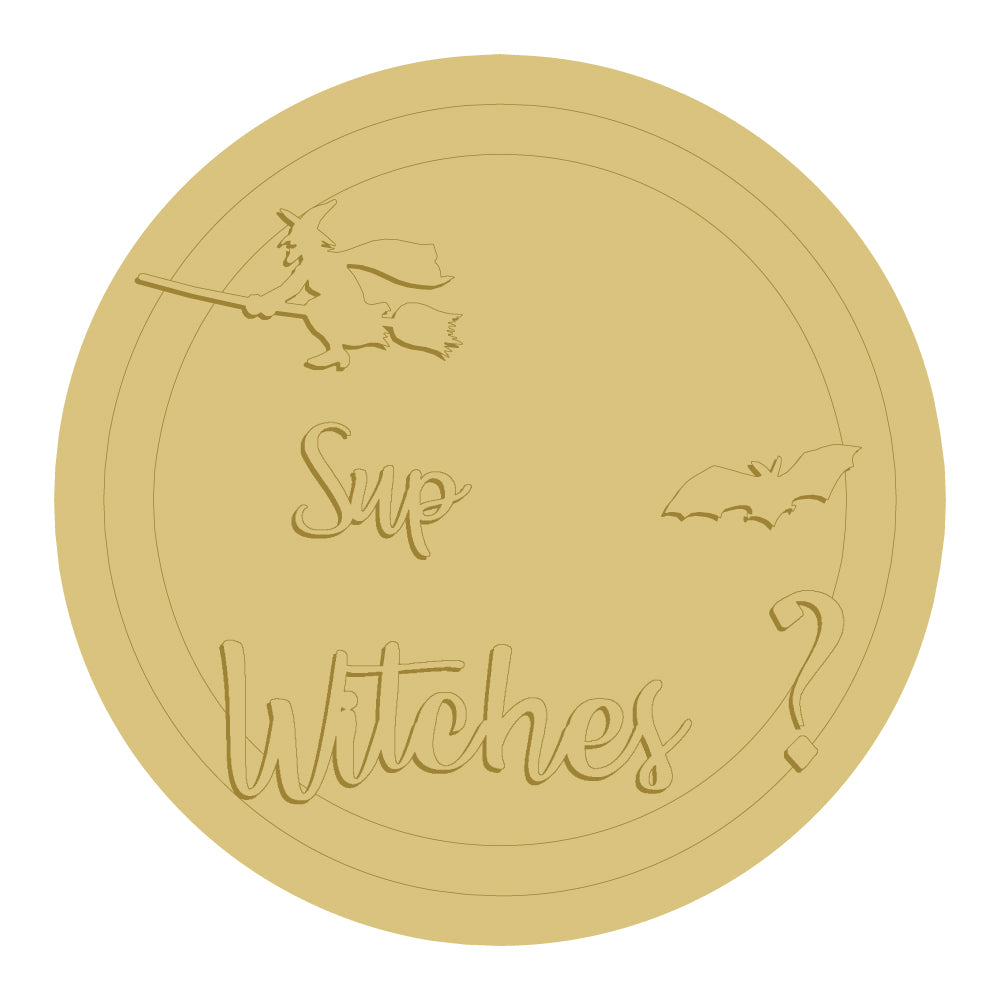 3D-SUP-WITCHES UNFINISHED WOOD CUTOUT STYLE 1-A1