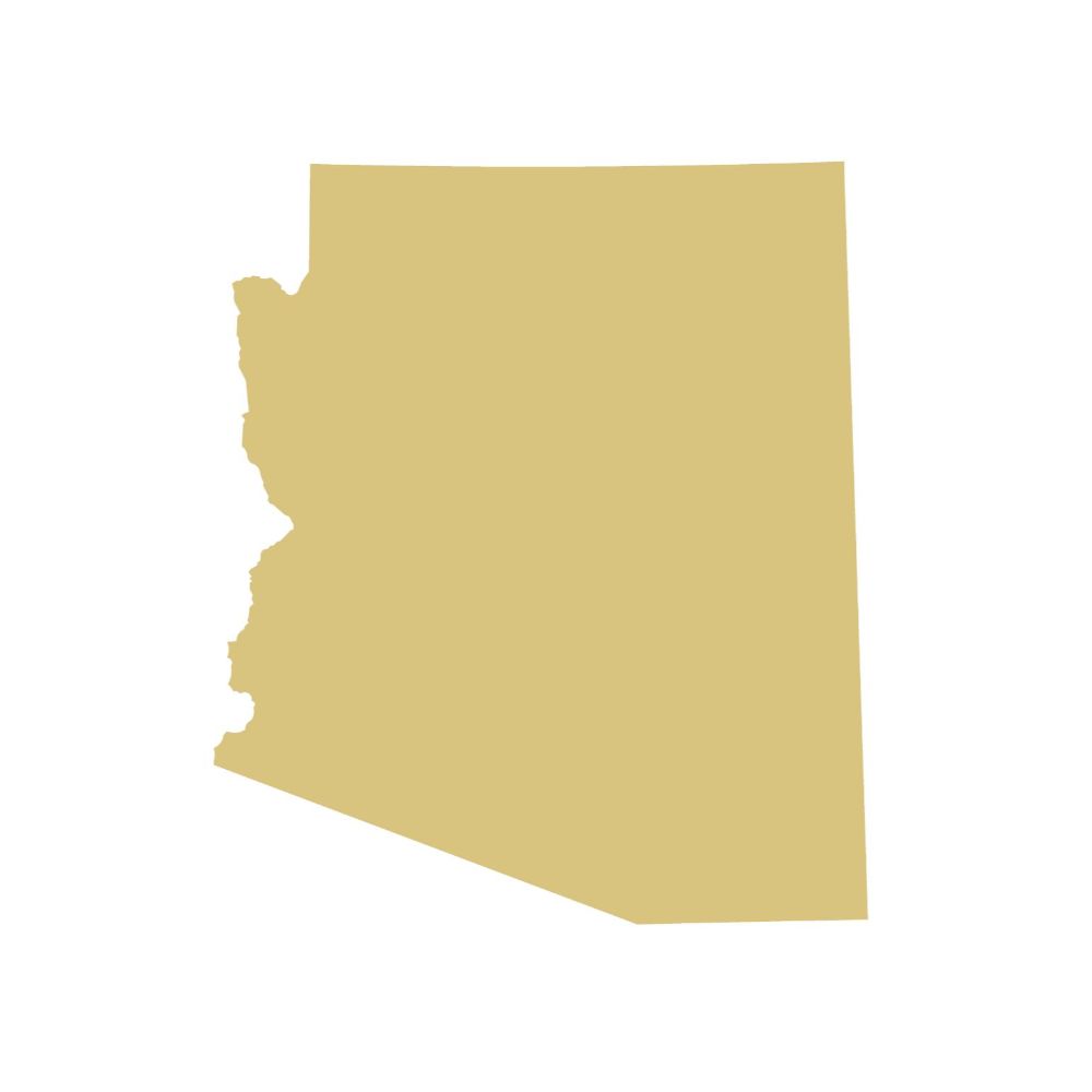 State Unfinished Wood Cutout Style 1