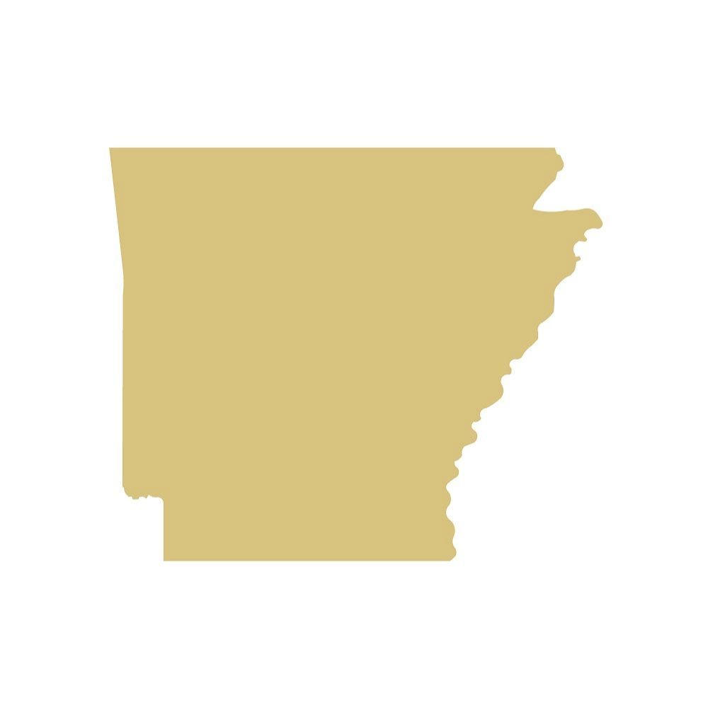 State Unfinished Wood Cutout Style 1