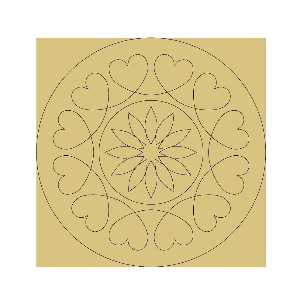 Mandala Print Shop Unfinished Wood Cutout Style 26