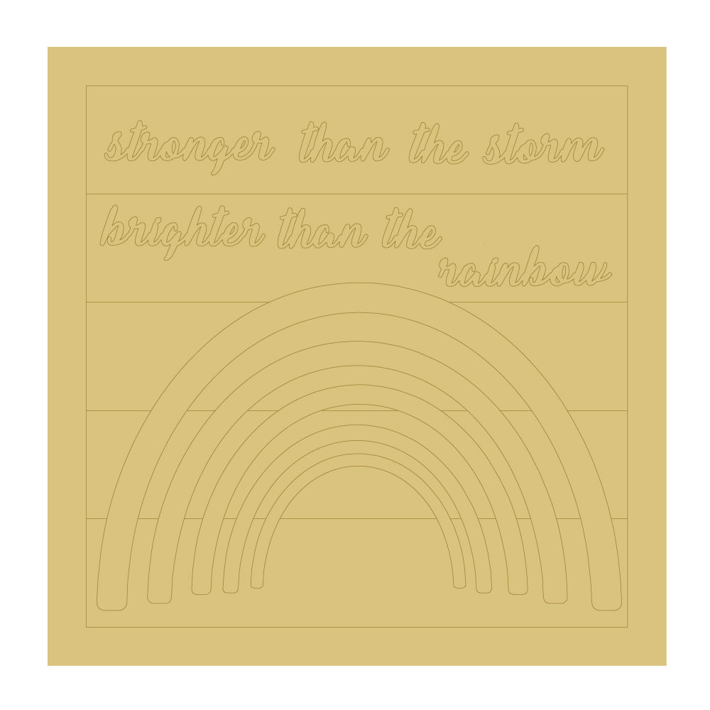 DL-STRONGER UNFINISHED WOOD CUTOUT STYLE 1-A1