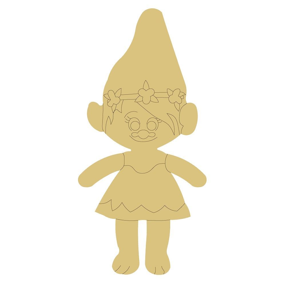 DL-TROLL UNFINISHED WOOD CUTOUT STYLE 2-A1