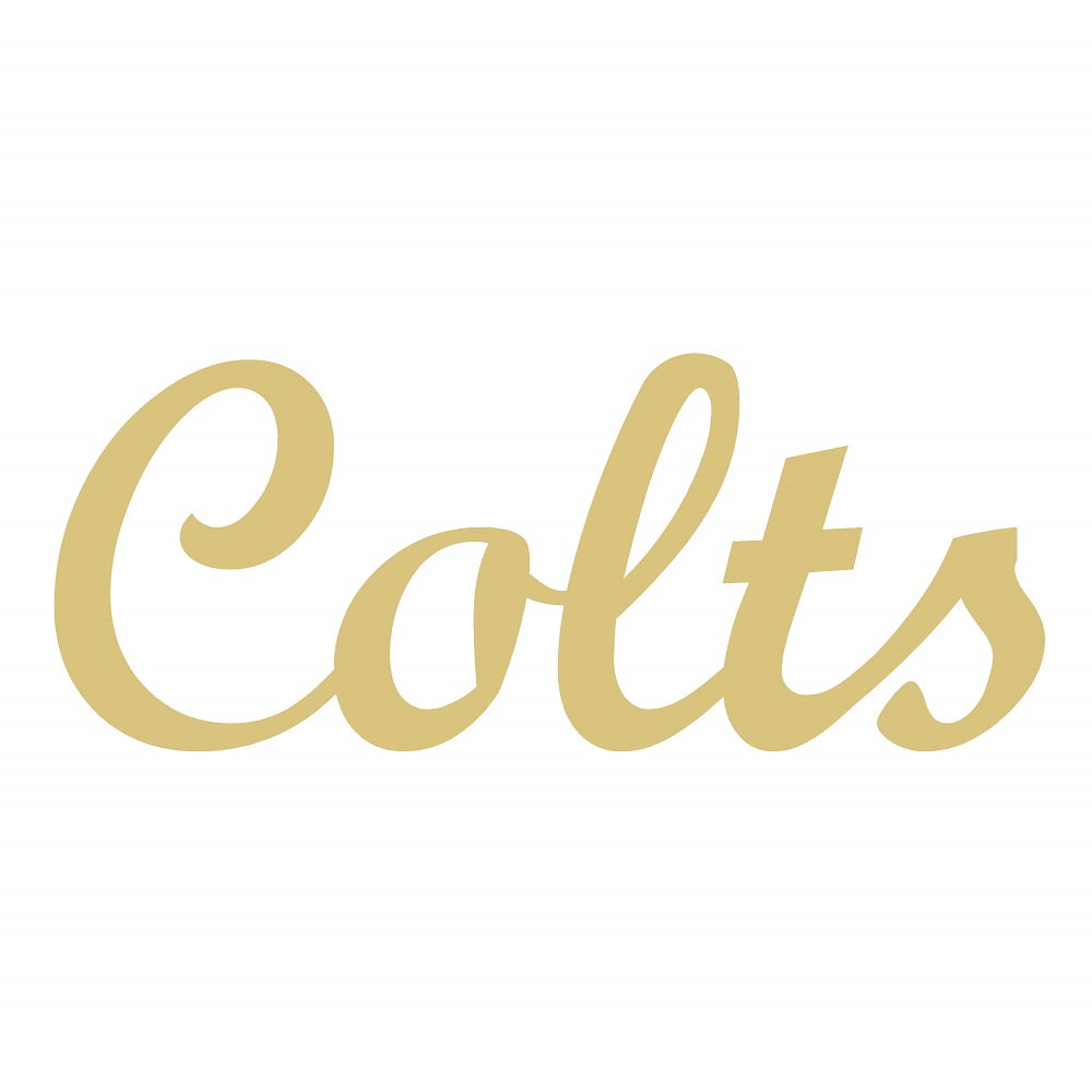 LASER CUT COLTS UNFINISHED WOOD CUTOUT STYLE 1-A1