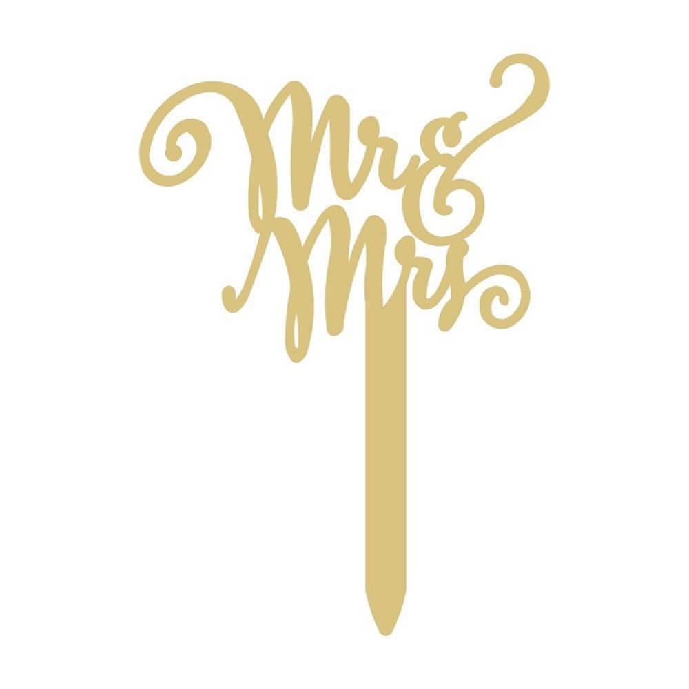 LASER CUT CT-MR_MRS UNFINISHED WOOD CUTOUT STYLE 2